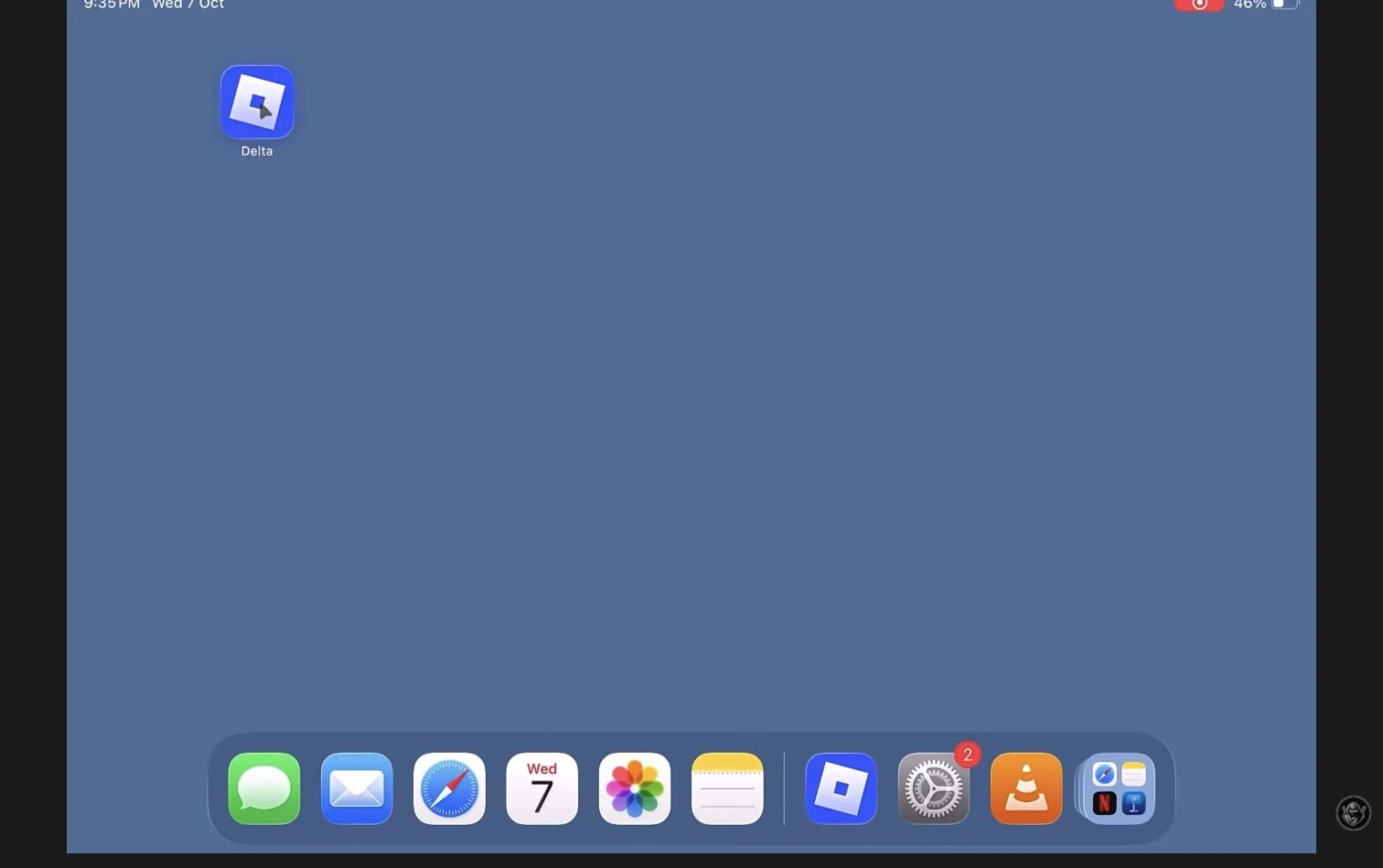 Delta installed on the iPad home screen